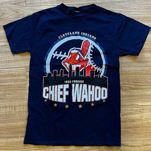 Vintage Cleveland Indians Tshirt MLB Chief Wahoo